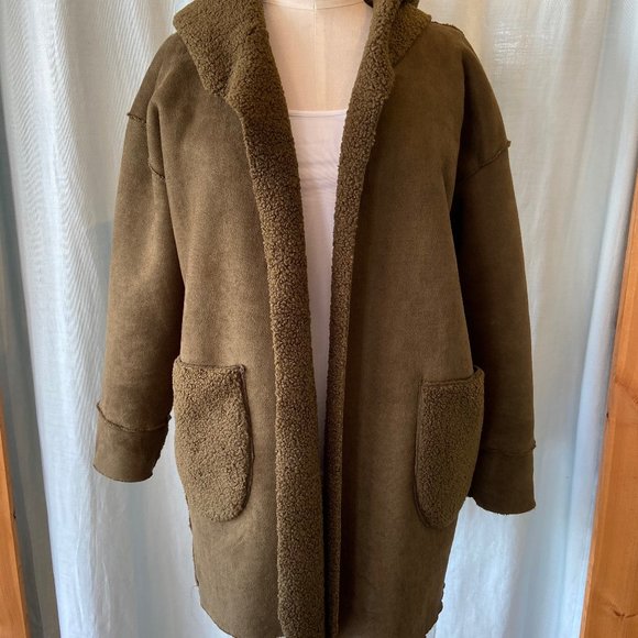 SPANNER Jackets & Coats New Reversible Suedesherpa Jacket Poshmark
